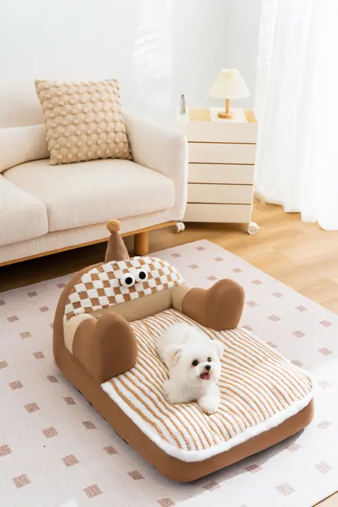 hipidog 冬用保温犬用ベッド【洗える・小型犬・猫用・多機能】