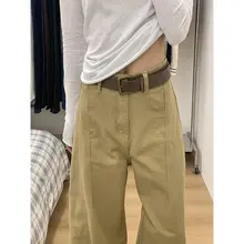 高身長向け レディース ハイウエスト ワイドレッグデニムパンツ【春秋用・カジュアル・マルチストラクチャー】