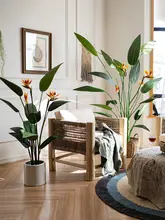 大型パラダイスバード グリーン植物 ポット 植物 インテリア 北欧スタイル