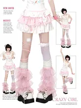 ストライプと星柄のハイウエストケーキスカート【夏用・カジュアルデザイン・大人可愛い】（セットアップ対応）