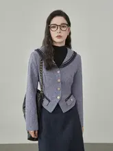 春季新作 高級感漂う翻领ジャケットとスカートのセットアップ対応