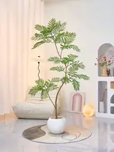 ブルーボトルツリー風の高級人工観葉植物【インテリア装飾用・大型フロアプランツ】