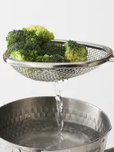 304ステンレス製 流水用すくい網【キッチン用・揚げ物・茹でる用】