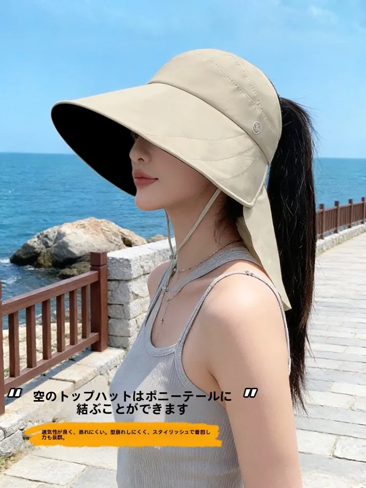 紫外線対策！広ツバ夏用日除け帽子：ポニーテール対応・肩までカバーの実用性と性能解析