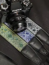 カメラストラップ 刺繍 エスニック調 一眼レフ ミラーレス デジタルカメラ用 「camin」