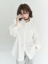 春用のカジュアル長袖シャツ【無地・ゆったりフィット・女性用】