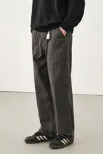 水洗い加工のカーゴパンツ【メンズ・秋用・ドレープ感・ストレート】