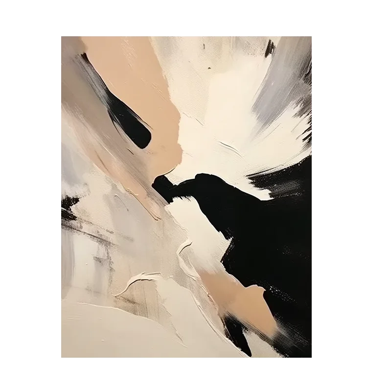 手描き油絵のテクスチャー アート風の抽象装飾画【リビング＆玄関用・立体デザイン】