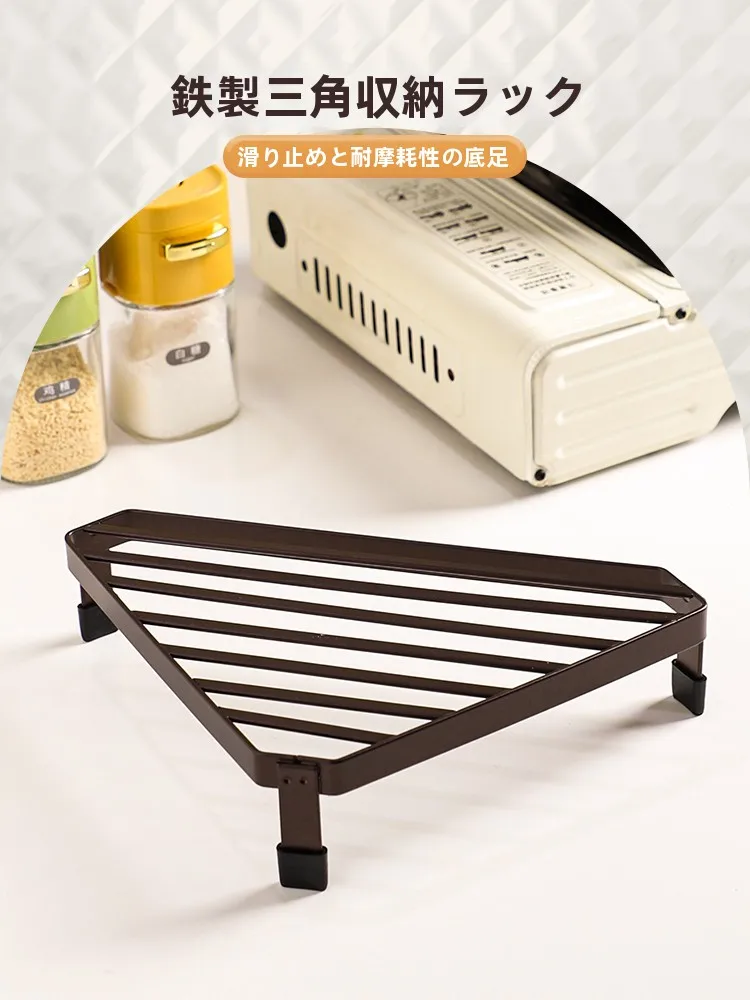 多機能キッチン鍋スタンド：大型調理器具の収納と耐久性を実現する金属製角型デザイン