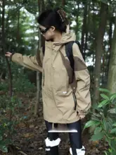 マウンテンパーカー ユニセックス バイカラー フード付き 防風 防水 アウトドア キャンプ トレッキング 登山 秋