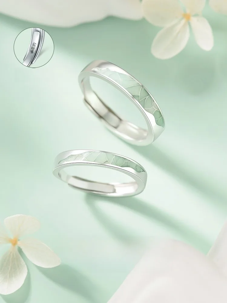 純銀製カップルリング：ささやかな結婚祝いに最適なシンプルで伝わる贈り物