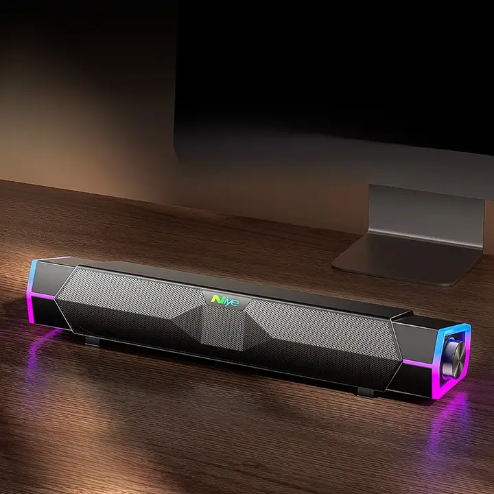 デスクトップ用コンピューター音響【小型有源スピーカー・低音強化型・ゲーミング用・ワイヤレスBluetooth対応】