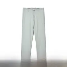 大人のカジュアルパンツ【ストレートシルエット・フィット・一粒ボタン】（セットアップ対応）