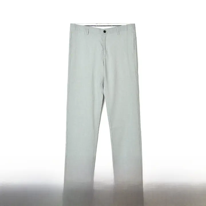 大人のカジュアルパンツ【ストレートシルエット・フィット・一粒ボタン】（セットアップ対応）