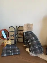 秋冬用 ペット用 コート【イギリス風・暖かいウール生地・犬猫用】