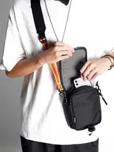CORDURA製バリスティックナイロン 男女兼用 スリング小型バッグ【FIDLOCKマグネットバックル・防盗・軽量・防水】