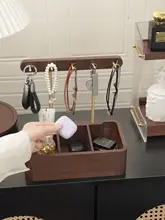 家庭用収納ラック【小型・デスクトップ用・フック付き】