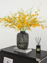 ライトラグジュアリーアッシュガラス 花瓶 ハイセンス