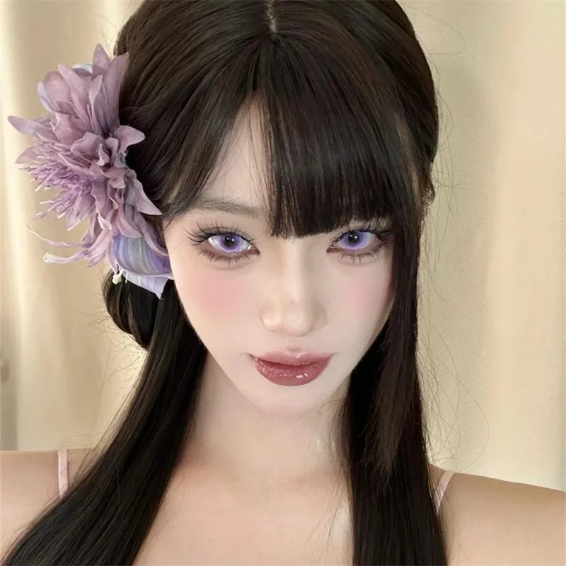 紫色の海葵花ヘアクリップ：トレンドメイク2026の上品なアクセサリーとしての役割と使い方