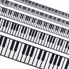 ピアノキャラクター柄のインクリボンギフトボックス【ハンドメイドリボン包装】