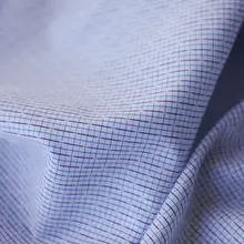 いたりあ 輸入チェック柄ジャカードピマコットン生地