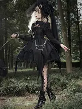 ゴシック風ロリータドレス【ハロウィンコスチューム・日常着・秋用】