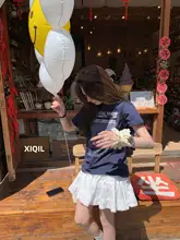 Hhyii 白色コットンレースケーキスカート【春秋用・ふんわり・エレガント】