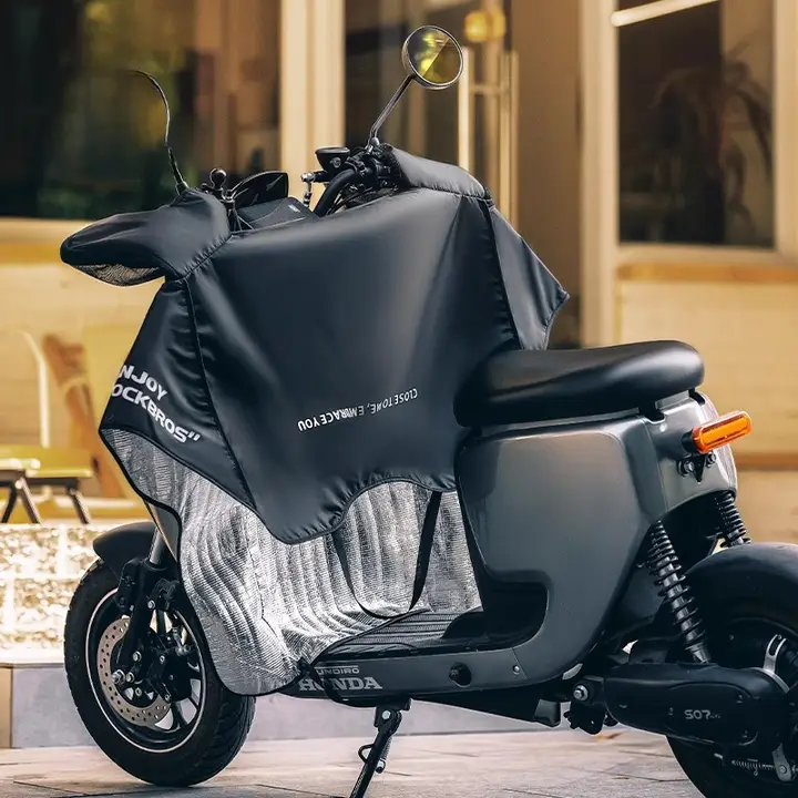 Roc Brothers 電動バイク用 風除けシート【薄型・防水・男女兼用・日よけ】