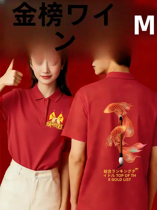 受験応援Tシャツ【赤・大学入試用・クラスウェア】