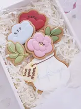 アイシングクッキー型 椿 葉 花瓶 おしゃれ 爽やか DIY 母の日 ギフト