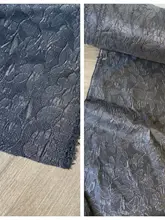 お客様支給の限定版インポートブラックエンボスジャガード生地