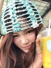 春夏用の細やかなメッシュニットキャップ【女性用・ラメ入り・おしゃれなデザイン】