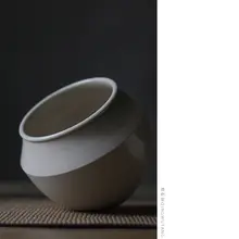 灰釉陶器製建水【茶洗用・小型・茶器アクセサリー】