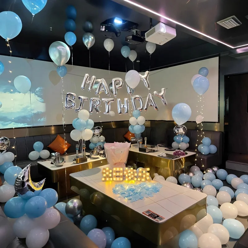 誕生日パーティー用バルーンデコレーション：成人祝いやサプライズイベントに最適な背景装飾