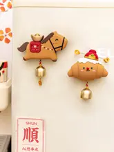 可愛い馬のマグネット式ドアベル【室内装飾・子供部屋用・クリスマスギフト】