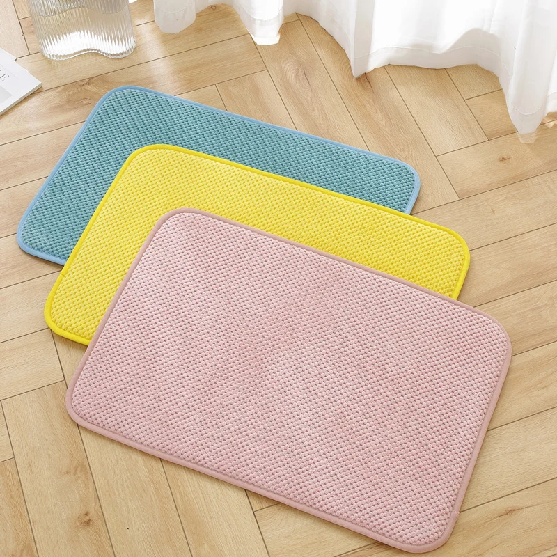 吸水性バスマット 40cm×60cm コールテン オフホワイト 梅雨対策