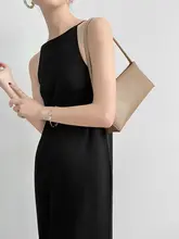 リバーシブルニットキャミソールドレス【涼感・ノースリーブ・夏用・シンプルデザイン】