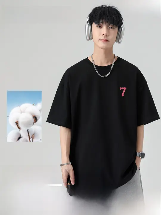 オーソドックスな丸首デザインのメンズTシャツ【夏用・綿100%・フィット・短袖】