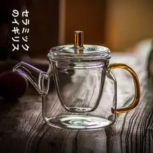 ガラス製 茶器セット【小型・耐熱・フィルター付き・家庭用】
