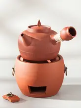 朱泥の手作りティーポット【薄く軽量・炭火用・茶器セット対応】