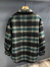 チェック柄カシミヤ混ウールコート【メンズ・秋冬用・リバーシブル】