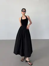 春秋向けアメリカンスタイルのエフォートレスAラインロングスカート【フィット・フレア・皺感・涼しげ】