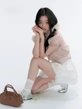 レトロデザインの立襟ウエストシェイプブラウス【バタフライスリーブ・ショートスリーブ・甘美な雰囲気】