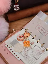 手作りデコレーションブックマーク【チョコレートドーナツデザイン・インス風・おしゃれ】
