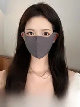 3D立体防紫外線マスク【女性用・全顔カバー・通気性のある氷絲素材】