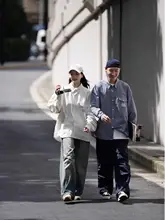 ストライプ柄長袖シャツ【メンズ・フィット・コットン・秋春用】