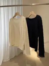 極上の柔らかさ 水波風ニットプルオーバー【秋冬用・二重デザイン】（セットアップ対応）