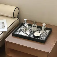 レトロなデザインのデスクトップ装飾トレイ【玄関・寝室・収納・ギフトにも最適】