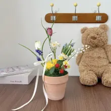 高質感のヒヤシンス造花【テーブル装飾・インテリア・ナチュラルスタイル】（セットアップ対応）