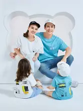 親子リンクコーデ Tシャツ ロンパース 3点セット ファミリー レディース メンズ キッズ ボーイズ ガールズ 半袖 おしゃれ 着回し 夏物